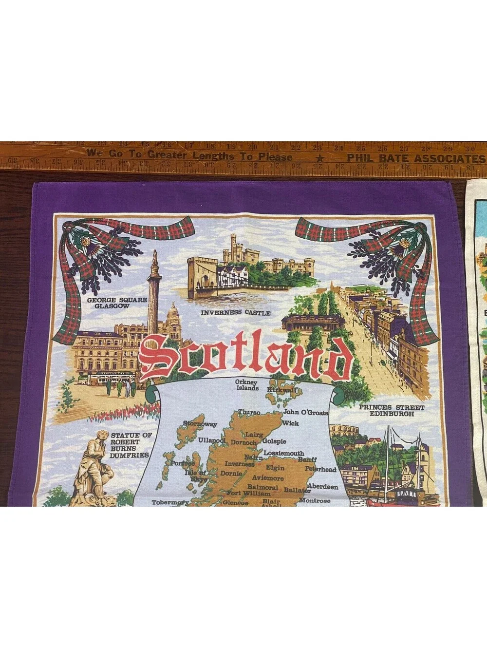 Vintage Causeway Mayor Vista East Coast SCOTLAND Souvenir Towels